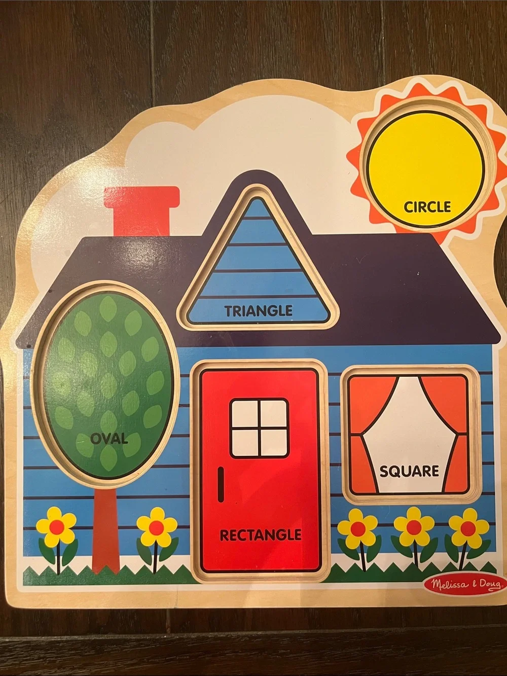 Melissa & Doug Wooden House Shape Puzzle